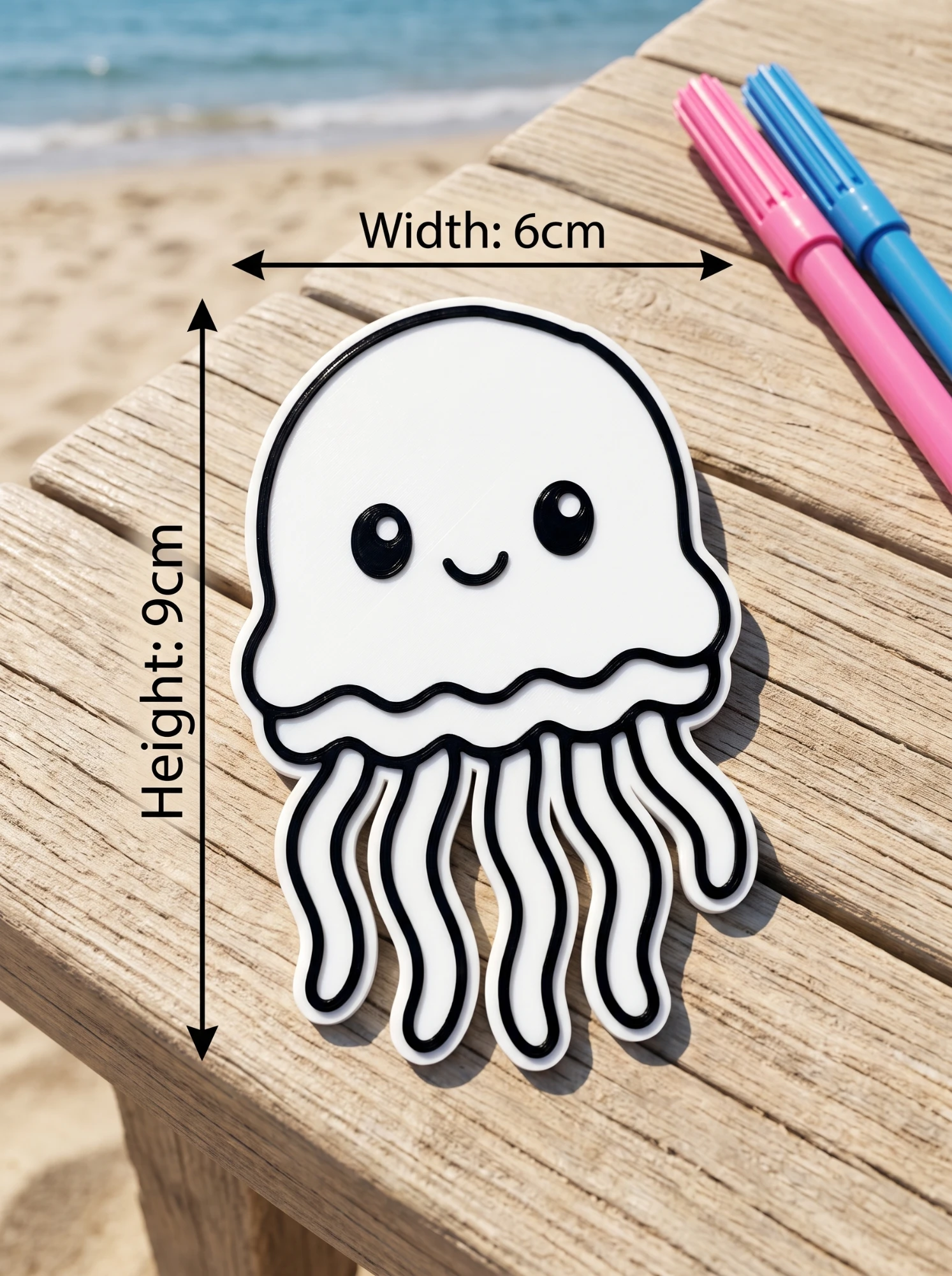 Jellyfish – size 6 × 9 cm