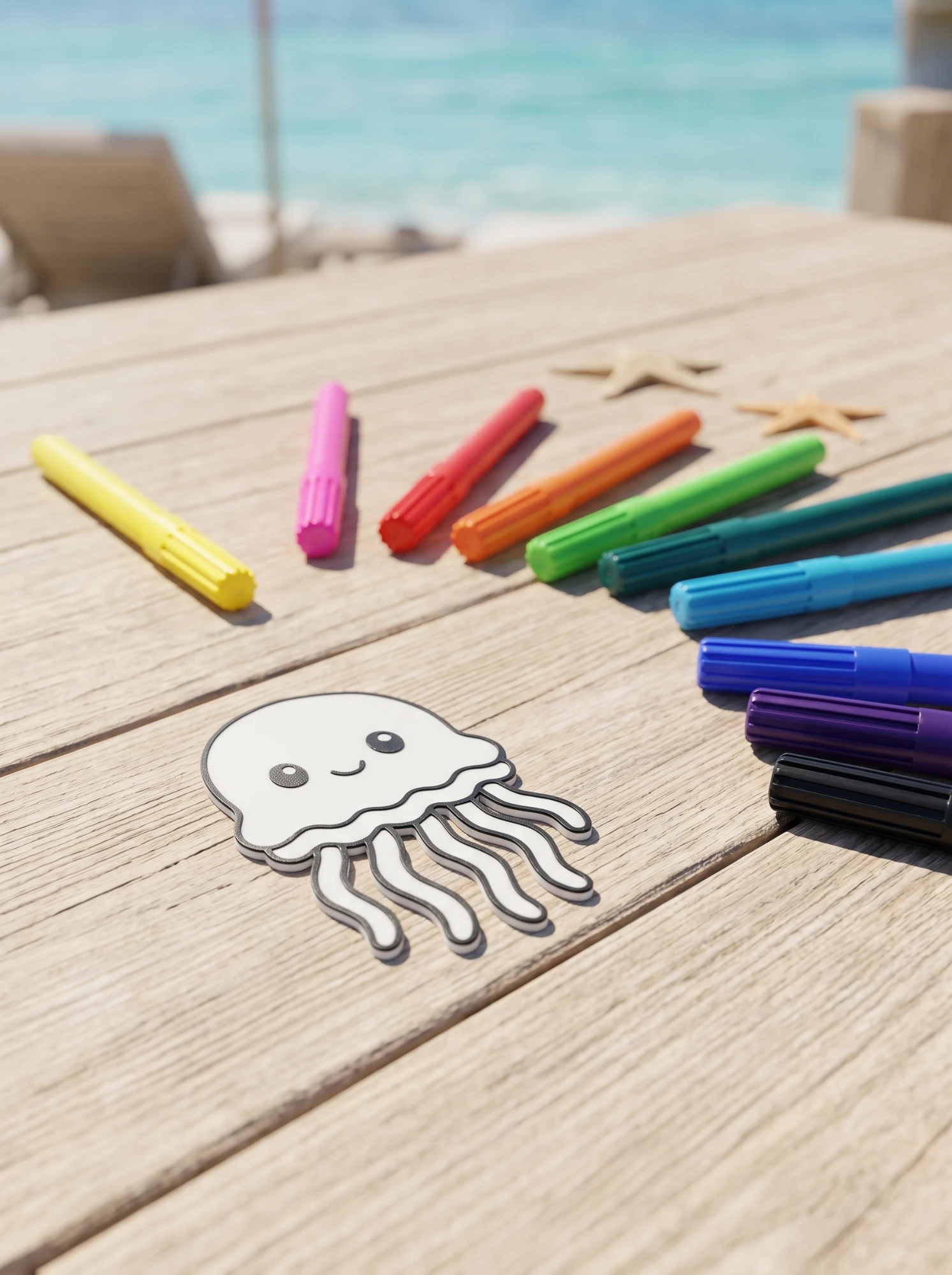Jellyfish with washable markers