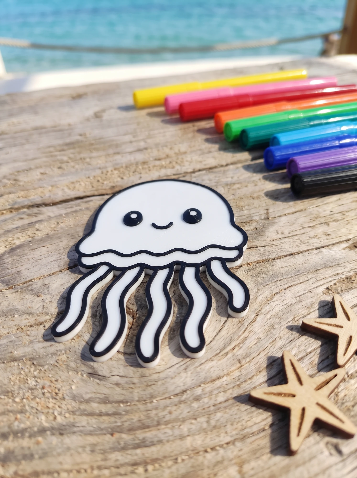 Jellyfish by the sea