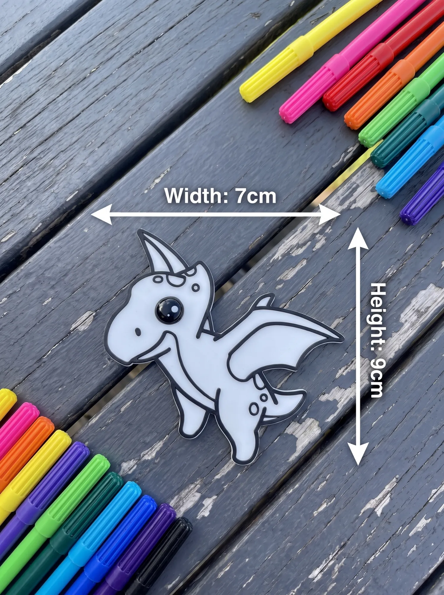 Flying Dino – size 7 × 9 cm