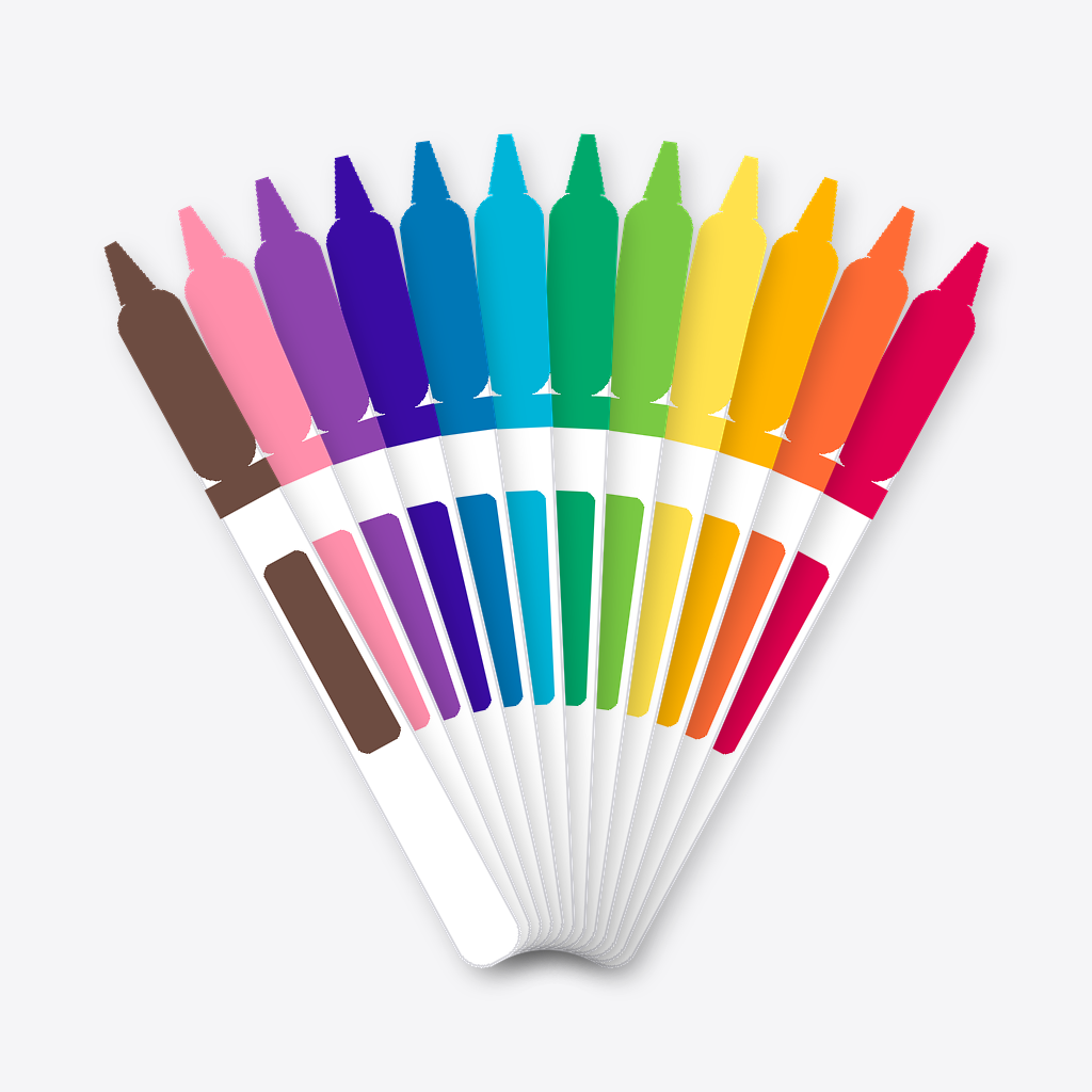 Washable Markers – 12 Colours