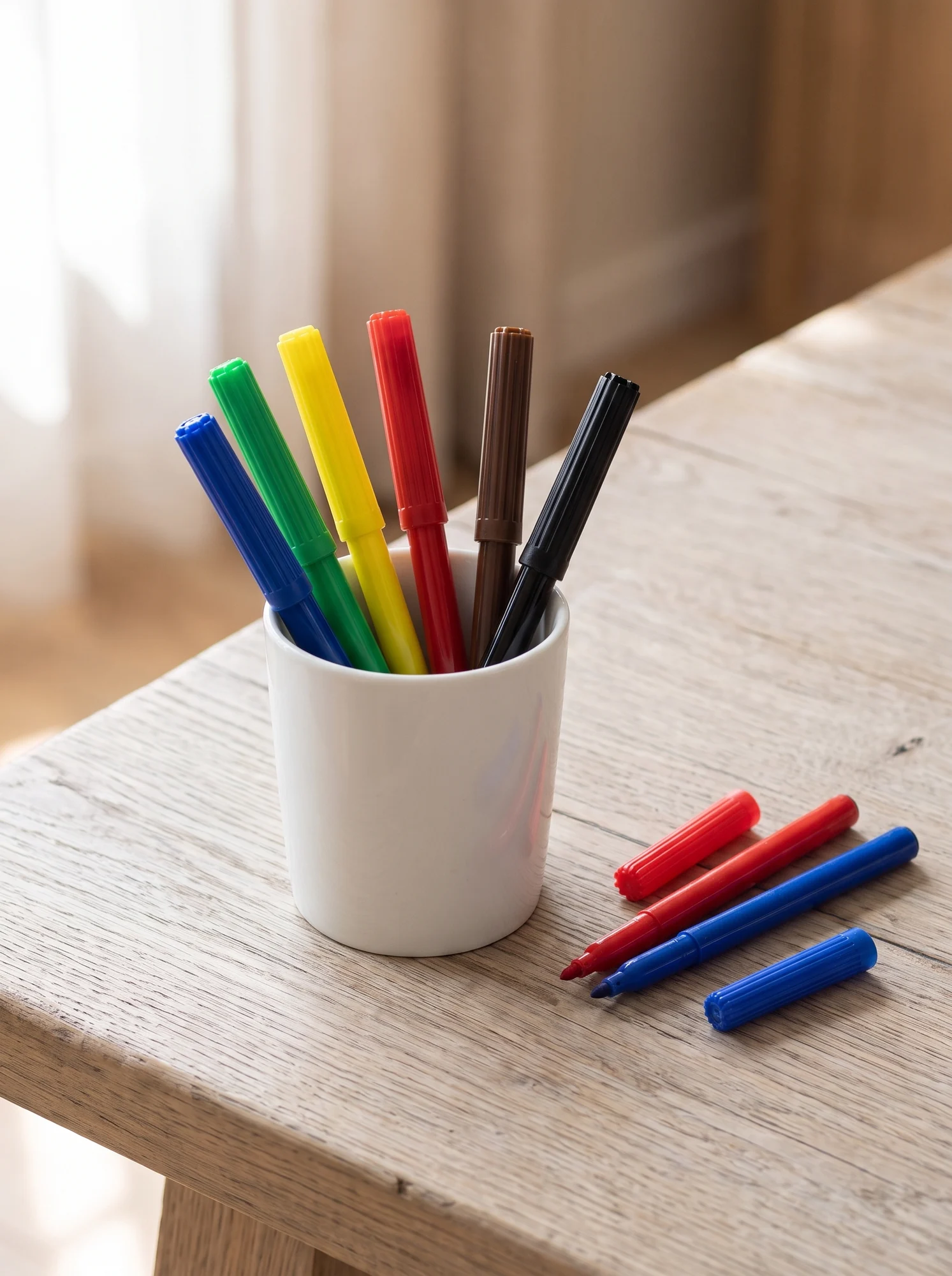 Washable Markers – 6 Colours